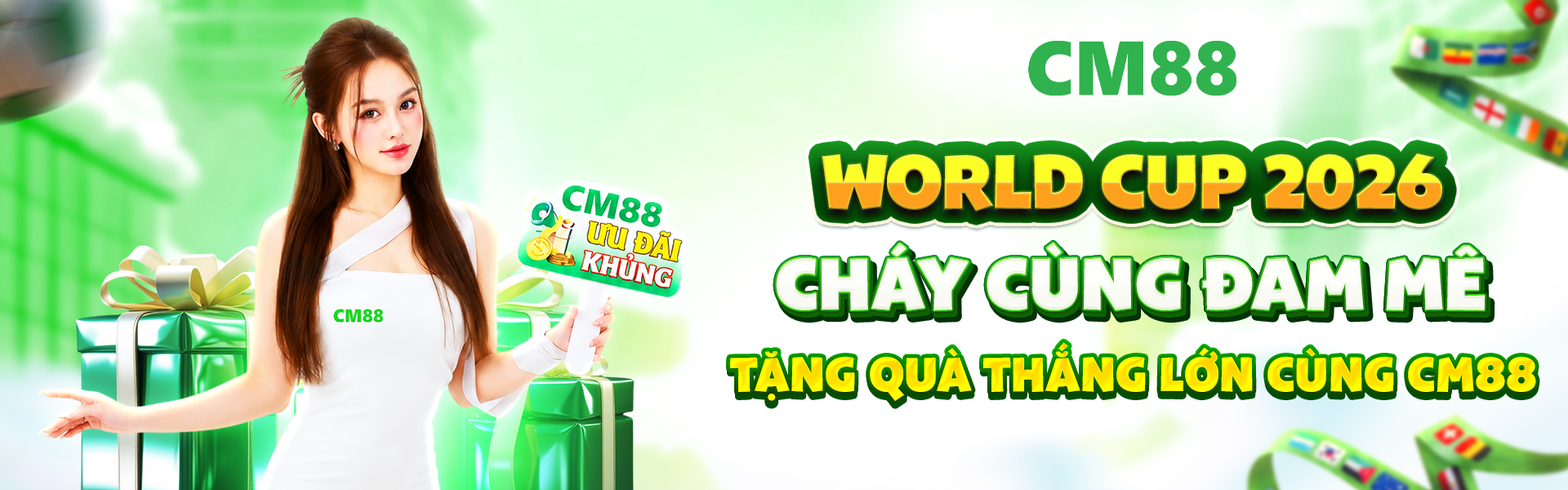 CM88 cùng OKVIP chung nhịp với các thương hiệu đáng tin cậy, mang đến làn gió mới cho mùa World Cup 2026 rực rỡ.